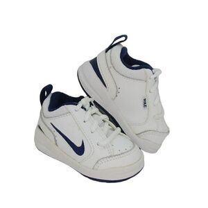 Nike Little Pico III Toddlers Pre-owned White & Blue Sneakers - sz. 2C Wide